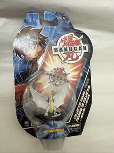 Bakugan Battle Brawlers Collector Figure Series 1 White Dragonoid 1 Metal Card - Picture 1 of 5