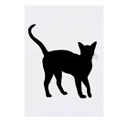 Large 'Abyssinian Cat Silhoutte' Temporary Tattoo (TO00058473)