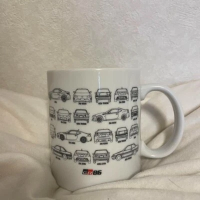 Toyota 86 Gazoo Racing Illustrated White Round Mug with Box - Image 1 of 4