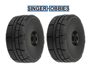 Pro Line 10235-10 1/8 Menace HP BELTED Speed Run F/R Tires Mounted 17mm Black HH - Picture 1 of 2