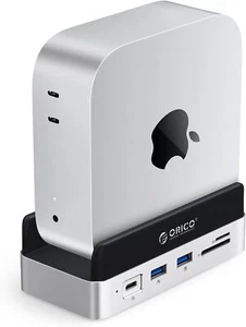 ORICO MiniDock y Soporte para Mac Mini M4, 10 en 1 Aluminio Hub M.2 Gabinete SSD - Imagen 1 de 9