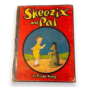 1925 Antique Children's Book Skeezix and Pal frank King Color Illustrated - Imagen 1 de 17