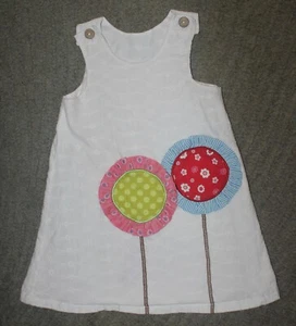 La Jenns Girls Sleeveless White Dress - Size 6 - EUC - Picture 1 of 4