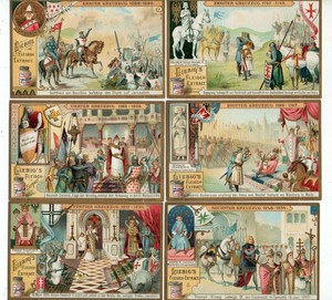 LIEBIG  S 811   F 812,  C/SET  ' THE CRUSADES  111' VERY.COND. german or FRENCH