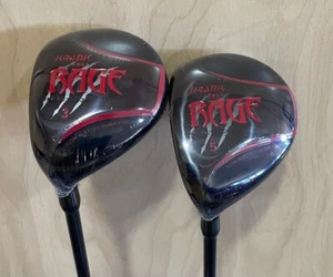 LEFT HAND Krank Rage #3, #5 Fairway Woods Graphite Stiff  Standard Men's Length - Picture 1 of 2