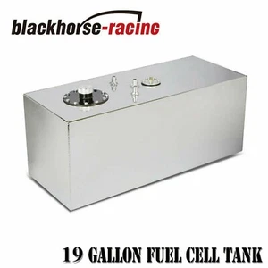 19 Gallon/72L Top Feed Aluminum Racing/Drift Fuel Cell Gas Tank+Cap+Level Sender - Picture 1 of 6