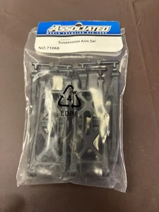 RC Associated Complete Arm Set Front & Rear Plastic Black 71068 - Picture 1 of 2
