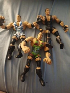 2003 WWF WWE Jakks RVD Rob Van Dam Flex-ems Wrestling Figure Series Lot Of 3!!! - Picture 1 of 8