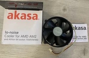 Akasa Lo-noise cooler For AMD AM2 And Athlon 64 Socket 754/939/940 AK-860SF NEW - Picture 1 of 6