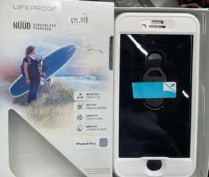 LifeProof NUUD Water/Dirt/Snow/Shock PROOF Case for iPhone 8 Plus - White/Gray - Photo 1 sur 5
