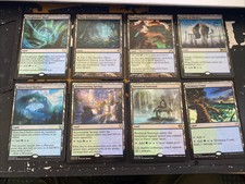Mtg MISTY RAINFOREST Zendikar & Simic Lands EDH Breeding Pool, Hinterland Harbor
