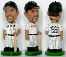 Larry Walker COLORADO ROCKIES Hand Painted MLB Bobblehead - NEW!