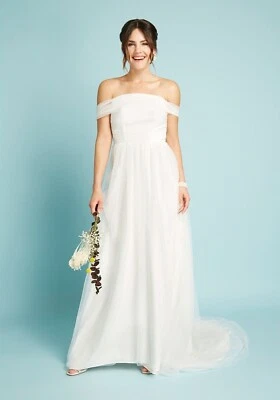 Vestido de novia Chi London ModCloth Here's Tulle Forever talla 12 sauce Foto 1 de 4