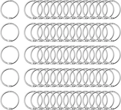 YOOSSO 120 Stück Binder Ringe 15Mm, Lose Blatt Buch Ringe Heftring Metallring Buchbinde