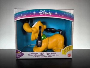 Mattel Disney Pull-Along Pluto 66080 nuevo embalaje original música años 90 juguete para correr rareza - Imagen 1 de 12
