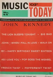 Music Of Today N0 44 John Kennedy Lion Sleeps Piano Sheet Music Book m1 - Picture 1 of 3