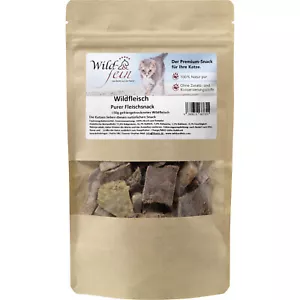 Wild & Fein Wildfleischsnack für Katzen, gefriergetrocknet - 50g Belohnungssnack - Bild 1 von 1