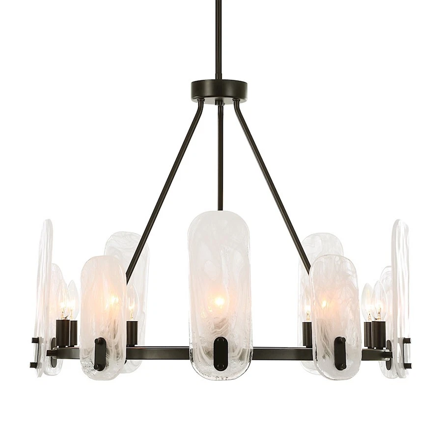 Uttermost Ellipse 10 Light Dark Bronze Chandelier - 21381 - Image 1 of 1