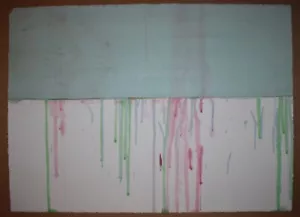 Listado artista británico Richard Smith acuarela original sobre papel firmado abstracto - Imagen 1 de 8