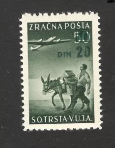 YUGOSLAVIA, ITALIA, Trieste Zona B VUJA -MNH STMP, 20/50L -CORREO AÉREO-AVIÓN - 1949. - Imagen 1 de 2
