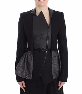 KAALE SUKTAE Jacket Black Short Blazer Coat Biker Women IT 38 /US 4 RRP $1400  - Picture 1 of 10