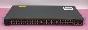 Cisco WS-C2960+48TC-L Catalyst 2960 Series SI 48 Port 1GbE RJ-45 Network Switch - Picture 1 of 5