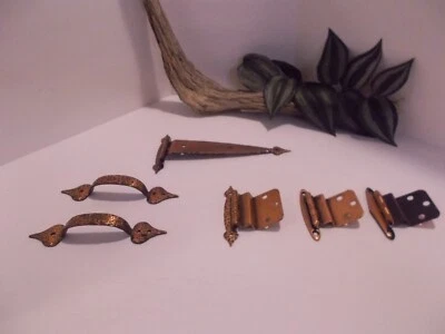 Amerock петля кованая антикварная медная отделка - винтажный нечетный лот петель ручки - Изображение 1 из 4