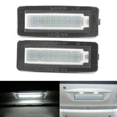 Paar LED Kennzeichenbeleuchtung Nummerschild Für Smart Fortwo Coupe 450 451 453 - Bild 1 von 4