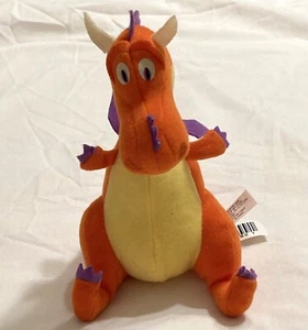 Fisher Price Mike der Ritter Sparkie orangefarbener Plüschdrache 6 Zoll 2012 - Bild 1 von 7