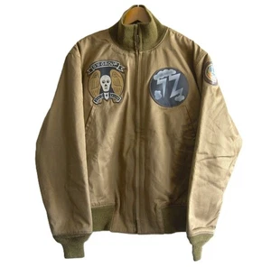 Buzz Rickson's Tanker Jacket M Bomber Barons 5th Bomb Group Patch BR15147 Japan - Picture 1 of 19