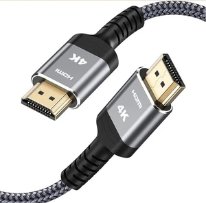 Highwings 4K Long HDMI 2.0 Cable 15FT/4.5m - 4K@60Hz HDR Braided HDMI Cord, 1... - Picture 1 of 4