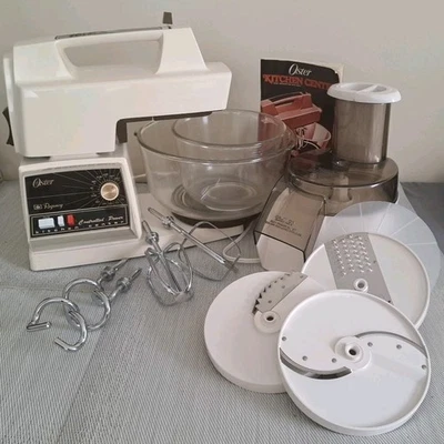 Vintage Oster 12-speed Regency Kitchen Center with Attachments Processor Manual  - Image 1 of 4
