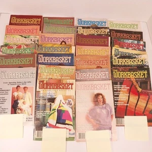 25 1980s Workbasket Magazines 1980-89 Knit Crochet Sewing Patterns Recipes -LotB - Imagen 1 de 9