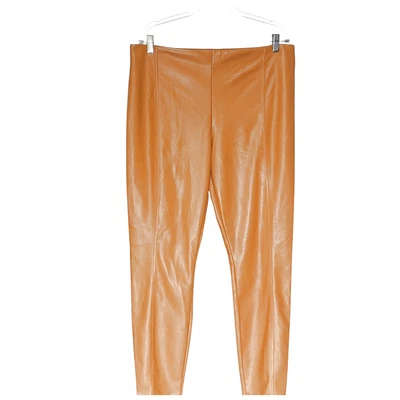 Nicole Miller Orange Polyester XL Leggings - Image 1 of 4