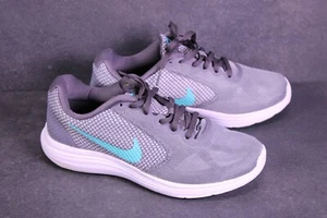 Nike Revolution 3 Damen Sneaker Sportschuhe Gr. 38 grau türkis Laufschuhe BS541 - Bild 1 von 13