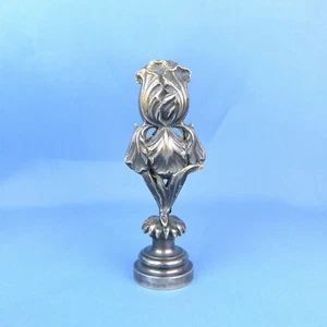 Art Nouveau Silver Plated Iris Wax Seal Stamp - Picture 1 of 4