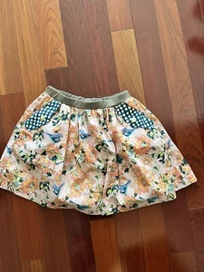 Matilda Jane 435 Skirt 10 12 Girl's Makayla Skirt Friends Forever Floral Bird - Picture 1 of 8