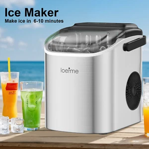 Stainless Steel Ice Maker Machine Countertop & Portable & Self-Cleaning 12KG/24H - Picture 1 of 13