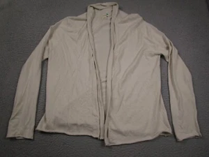 Sundance Sweater Womens Large Beige Cardigan Open Cashmere Blend - Picture 1 of 8