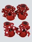 2 Pairs Baby Girls Polka Dot Bowknot Outfits Socks Gift Sets 0-6 Months