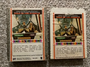 WILD IN THE STREETS 1968 MOVIE SOUNTDTRACK 8 TRACK CARTRIDGE W/ SLEEVE VG - Imagen 1 de 5