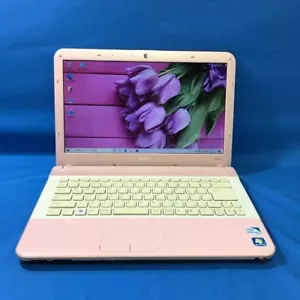 Sony Vaio VPCEA45FJ Pink Laptop PC Windows CPU intel Pentium Monitor 14 Zoll - Bild 1 von 7