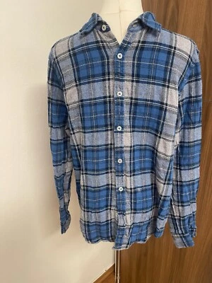 Cloudveil Mountain Works - Franela a Cuadros Azul/Gris/Negro Abotonada - Talla M Foto 1 de 2