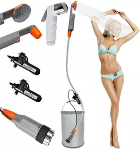 Portable Camping Shower - Portable Water Sprayer - Two Rechargeable Batteries 22 - Picture 1 of 12