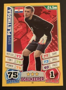 2014 World Cup Croatia Stipe Pletikosa Match Attax #66 - Picture 1 of 2