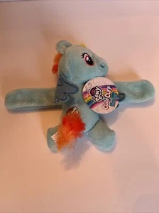 Has to Bullsitoy Cutie Cuff Slap Bracelet Lightening Cloud Blue Fur Green Hair - Picture 1 of 2