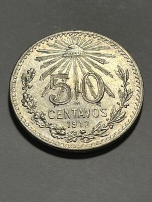 1912 Mexico Silver 50 Centavos/Lustrous/BU #1706 - Image 1 of 4