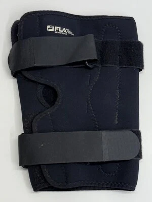 Rodillera ortopédica envolvente envolvente con bisagras talla XL negra FLA For Living Actively Foto 1 de 4