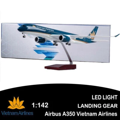 1/142 Vietnam Airlines Modelo de avión Avión de resina con luz LED de voz Foto 1 de 4
