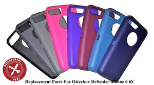 Funda de repuesto de silicona exterior de goma para iPhone 6 6S para OtterBox Defender - Imagen 1 de 9